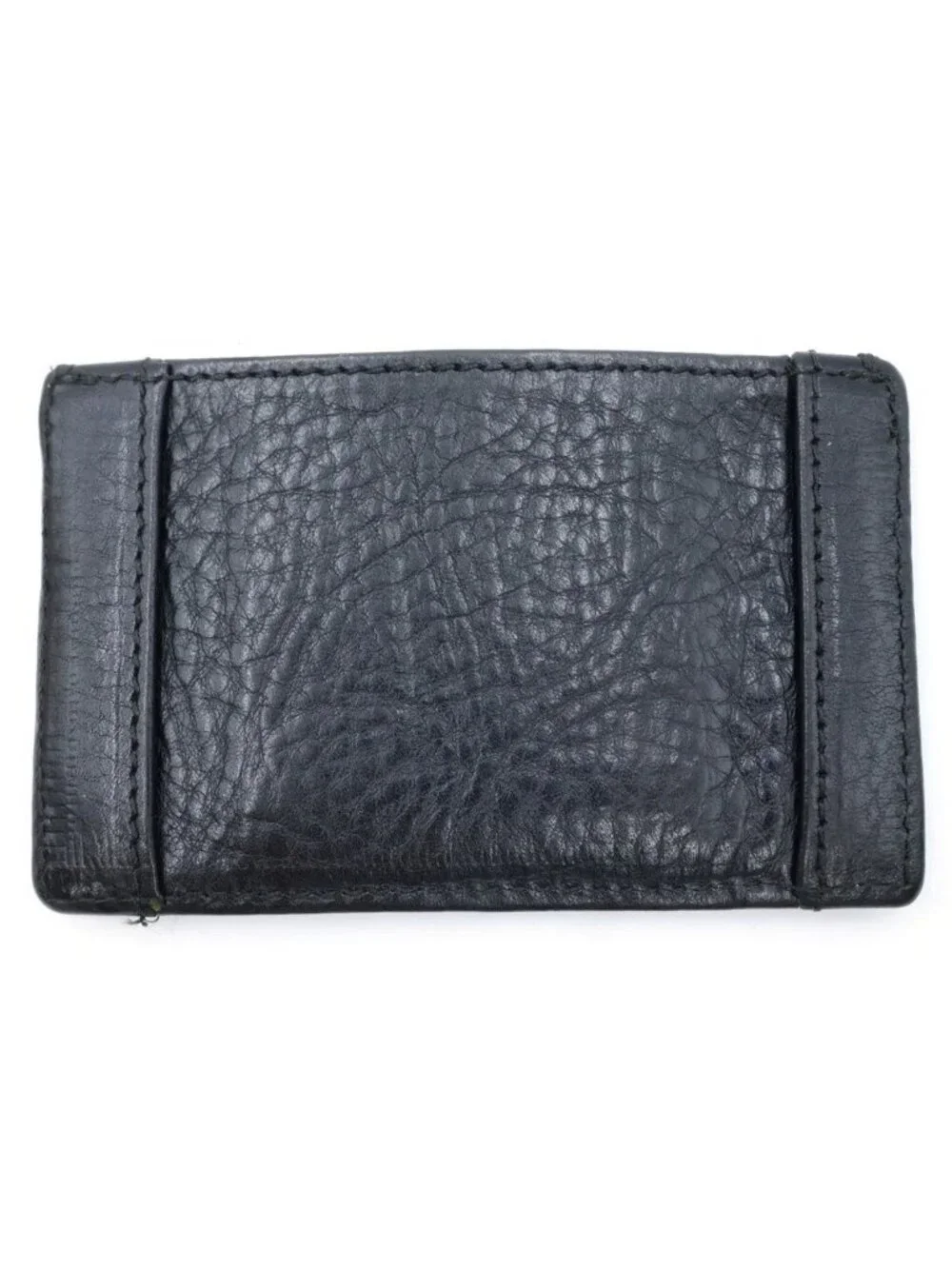 Chrome Hearts Jotter Scroll Label Leather Card Case Black